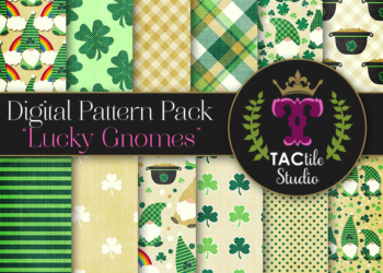 Lucky Gnomes Printed Craft Papers