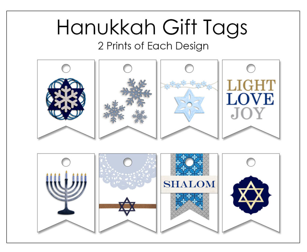Hanukkah Gift Tag Set – TACtile Studio, Inc.