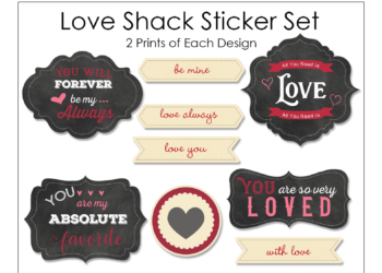 Love Shack Sticker Set